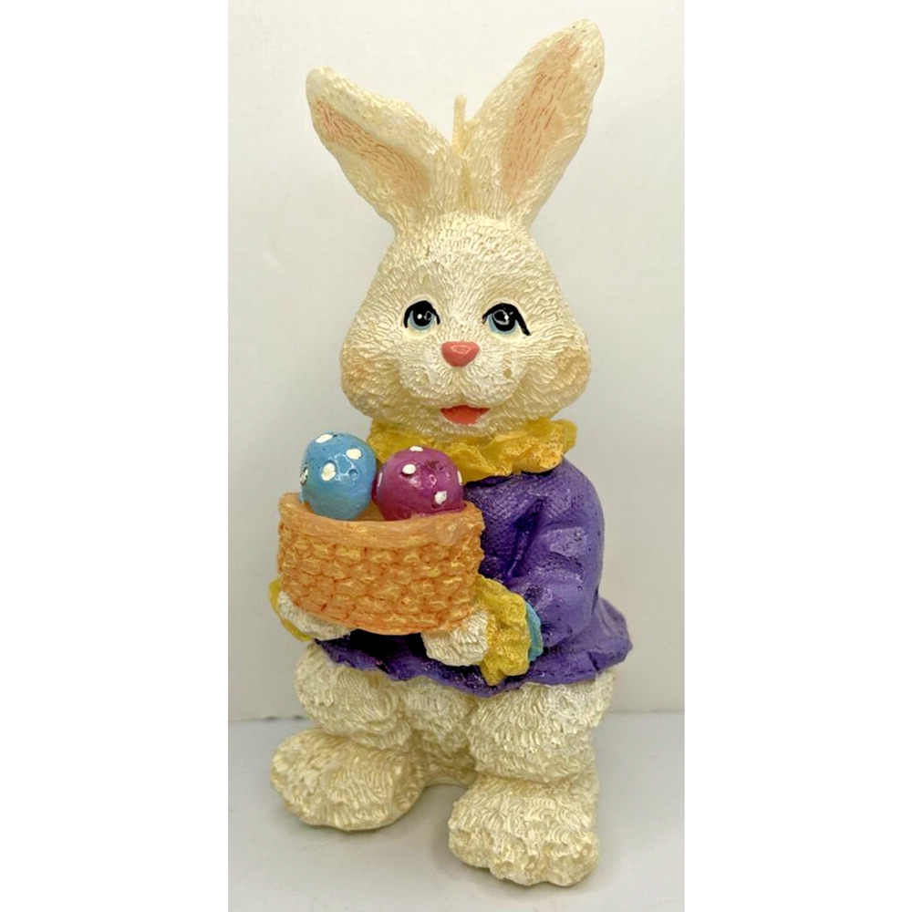 Vintage‎ Decorative Easter Bunny Candle 6" SKU H377